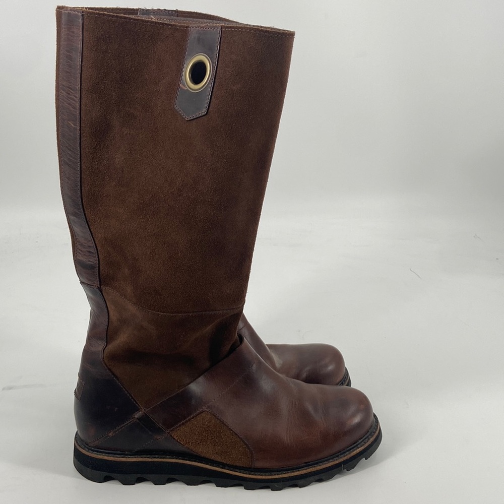 SOREL Wicked Work Boots Sz 9.5 Hawk Brown Suede Leather
